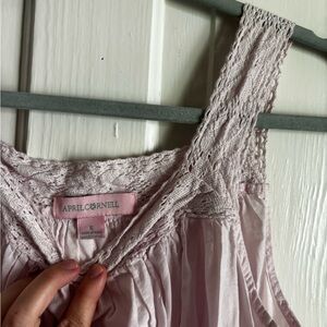 April Cornell cotton night gown pink small